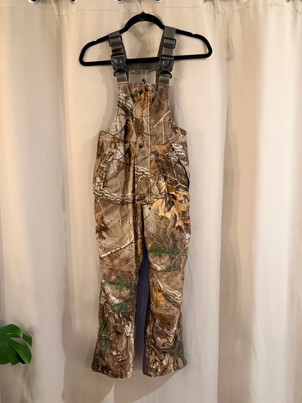 Youth Camouflage Hunting Bib Overalls - Realtree-Style Camo